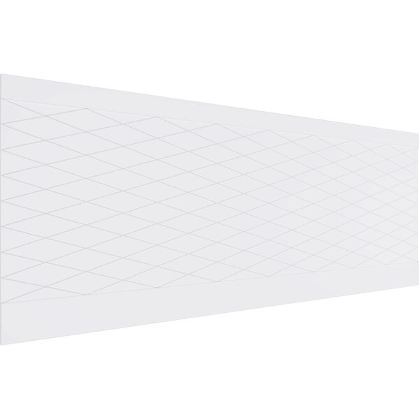 Ekena Millwork 36"H x 94 1/2"W Linked Diamond PVC Wainscot Paneling Kit WPK36X94LDM - main